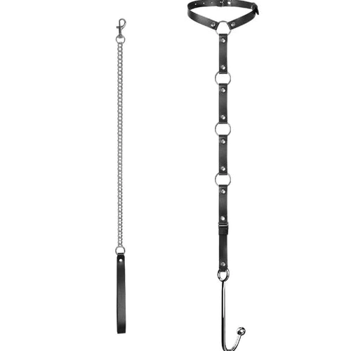 Anal Kinky with and EverydayUse Collar 5853 Hook Leash 1227